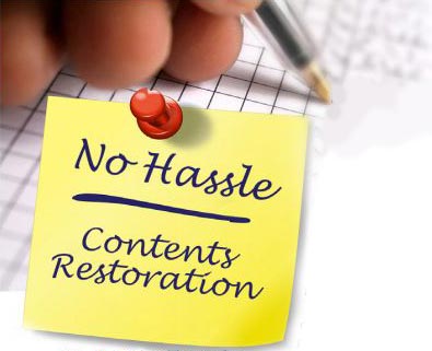 No Hassle Contents Restoration no hassle contents restoration note