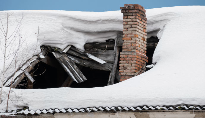 Winter storm damage